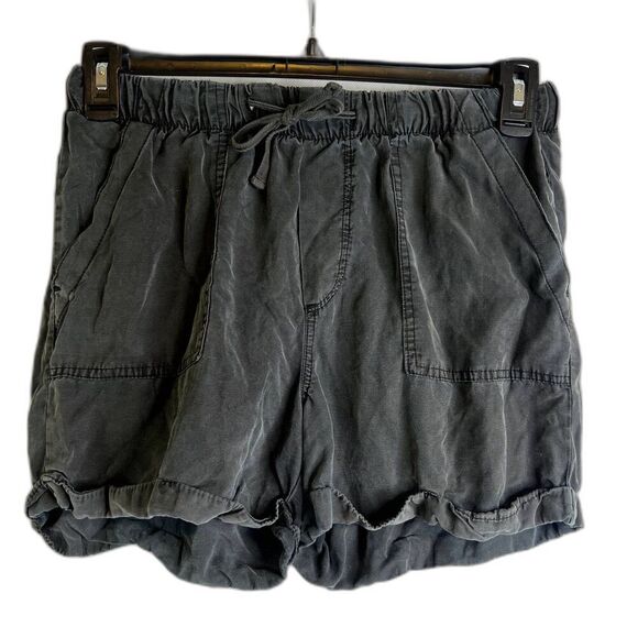 Thread & Supply Baggy Boho Gray Stonewash Pull On Shorts Size Small - Picture 1 of 6